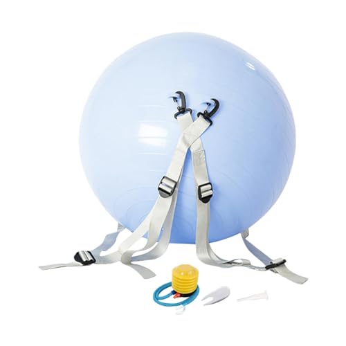 Fancyes Bola auxiliar de cambalhota, bola portátil para exercícios, crianças e adultos, durável, tre