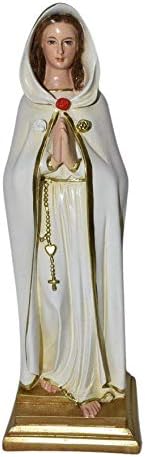 Rosa Mystica Blessed Virgin Mother Mary Sorrowful Mother Our Lady Catholic Religious Gifts 12 Inch Large Colored Resin Statue