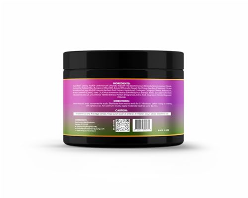 Blaq Luxury Sage & Lychee Hair Masque Treatment for Stronger, Healthier Hair - Biotin Infused, Promotes Growth & Moisture Retention, All Types, 10oz - Image 3