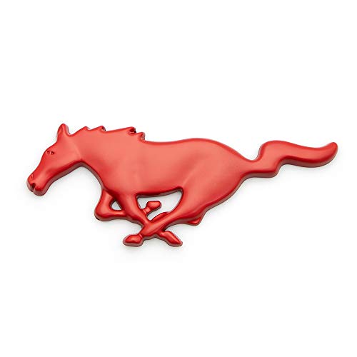 CARRUN 1Pc 3D Running Horse Emblem Premium Car Fender Decal Front Grille For