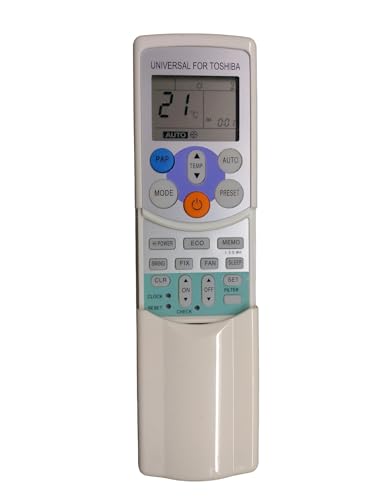 Image of Sanavya AC Remote Control - Compatible Replacement for Split & Window Air Conditioners - Replicates Genuine Remote Functions (Toshiba ac Remote Control 126)