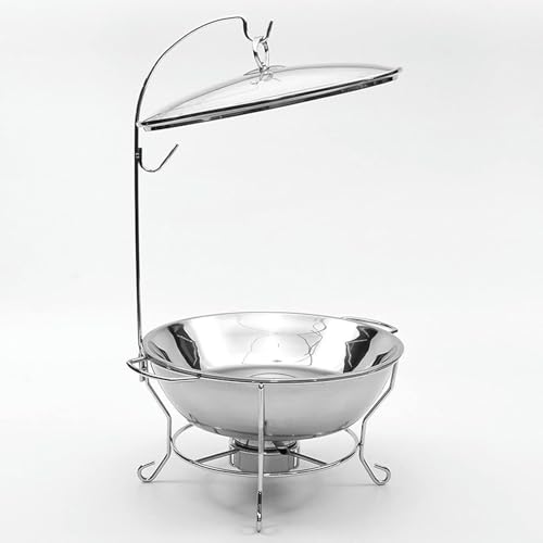 Plat à buffet rectangle 4L avec support pour maintenir vos réceptions au chaud