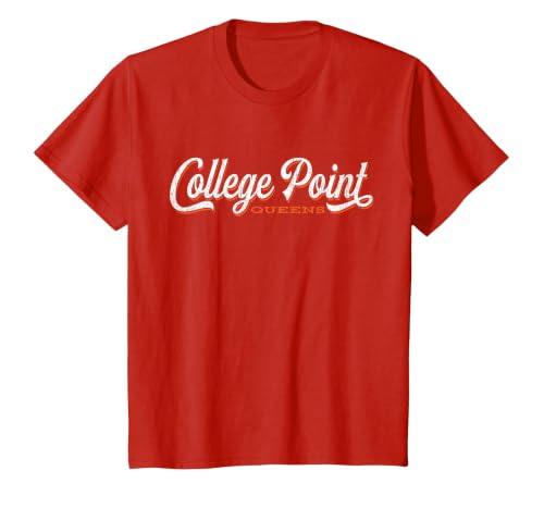 College Point Queens New York T-Shirt T-Shirt, Youth, Red, 2T