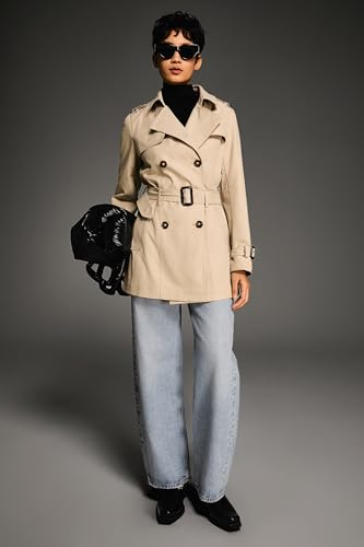 Orolay Women's Double Breasted Trench Coat Windbreaker Jacket with Belt4