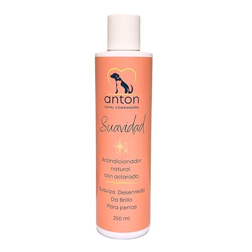 Acondicionador Natural para Perros y Gatos – Suavidad sin Siliconas – Desenreda, Aporta Brillo y Protege la Piel Sensible – Uso Frecuente – 250 ml – Anton