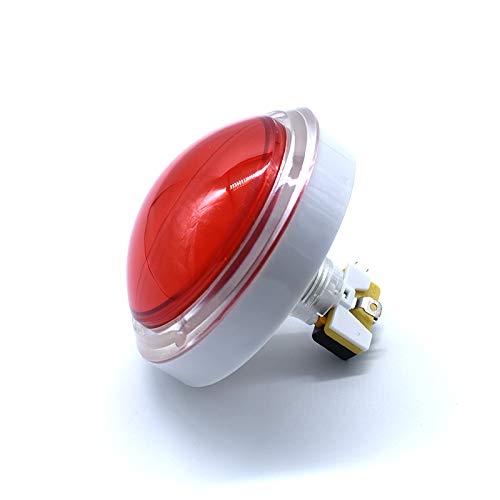 Arcity 5 Pz 100mm Arcade Pulsante LED Dome Illuminato 4 Pollici Convesso con Microswitch per Jamma MAME Pop'n Music Game Machine Cabinet Console 5 Colori Durevole Nuovo