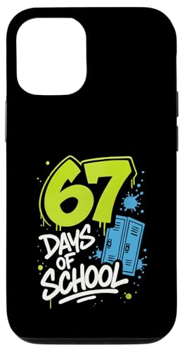 67 Days of School Funny Meme Teachers �w�� �L�b�Y �X�}�z�P�[�X iPhone 12/12 Pro �p