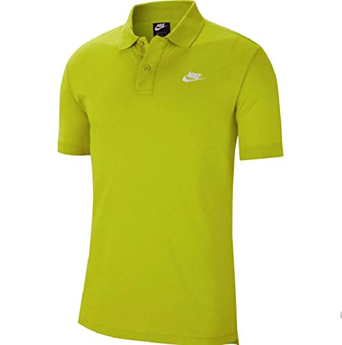 Nike Men's Sportswear Matchup Jersey Bright Cactus/White Polo Shirt Size L