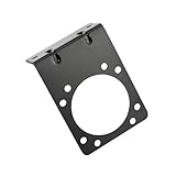 58510 Vehicle-Side Trailer Wiring Harness Mounting Bracket Compatible with CURT 58510/55415, for 7-Way RV -Gloss Black Powder Coat
