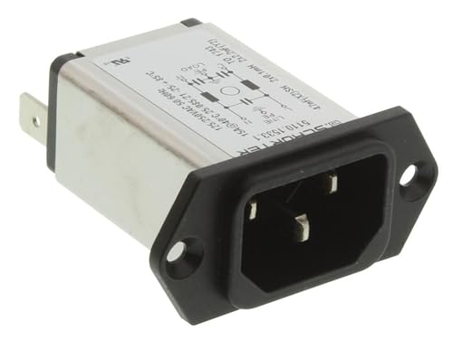 SCHURTER 5110.1533.1 Power Entry Module, Plug, 15A