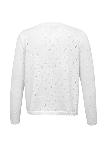 Hularka Kids Girls Long Sleeve One Button Short Cardigan Knit Bolero Shrug Sweater Flower Girl Dress Cover Up Tops2