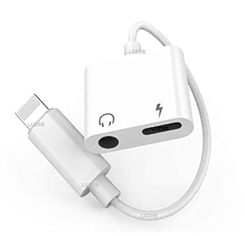 LUZWE 2in1 Audio & Charge Pop-Up Window Adapter, 3.5mm Aux Car/Home Stereo with 2A Charging, Call Support for iOS, i-Phone 13 12 12mini 12pro 11 11pro 11pro-max X/XS 7/7Plus 8/8 Plus 6 5 All Version