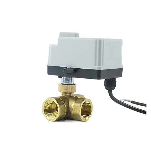 Válvula de bola de latón motorizada de 3 cables: evite averías con su práctico control manual 2
