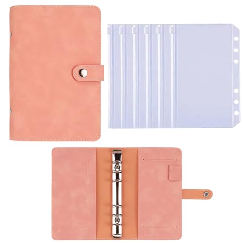 ���[�Y���[�t�n���h�u�b�N 6 ���o�C���_�[���L�A�ƌv��A���� pink 6 zip pockets