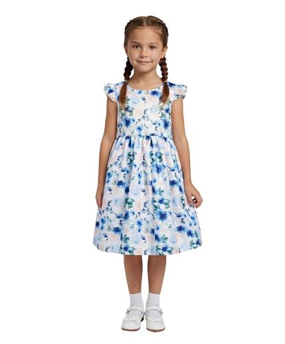 Vestido de fiesta para niñas para bodas de día y comuniones con manga vuelo