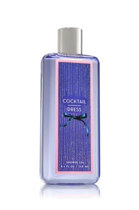 Bath and Body Works Cocktail Dress Shower Gel 8.4 Ounce Tall Rectangle Bottle