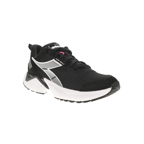 Diadora Womens Mythos Blushield Vigore 2 Running Sneakers Shoes - Black, White - Size 7.5 M2