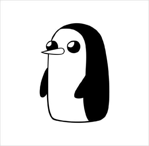 Amazon Com Adventure Time Gunter Penguin Vinyl Die Cut Decal Sticker 4 Black Automotive