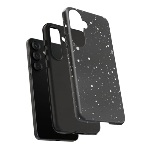 Coque rigide mate Samsung S25 Plus antichoc texture spatiale à pois - 4
