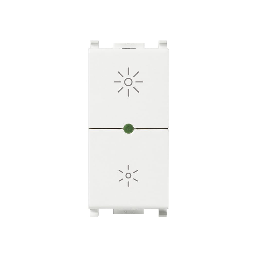 Vimar 14135.1 Dimmer Regolatore Universale Incandescenza, CFL 1 e Lampade LED, Bianco, 230 V