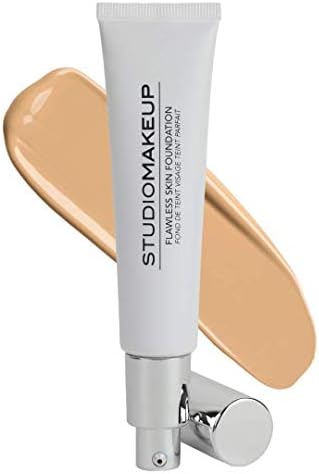STUDIOMAKEUP Flawless Skin Foundation w/ Hyaluronic Acid for Hydrating Skin (Oat Deep Shade) – Radiant, Hydrating Foundation for Mature Skin – Light Foundation Makeup for Natural Look – Suitable For All Skin Types