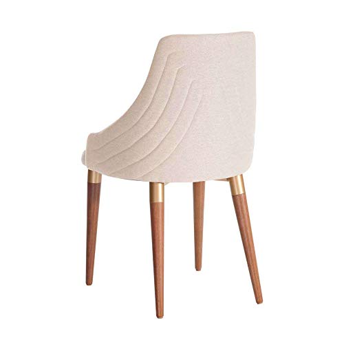 Conjunto com 4 Cadeiras Evelyn I Natural e Bege