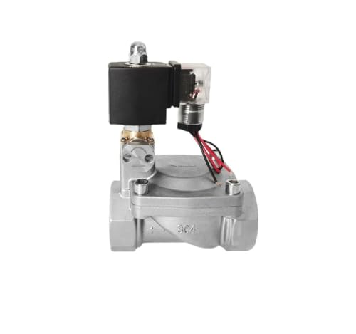 Électrovanne haute pression DN32 en acier inoxydable avec commande manuelle AC220V - 4