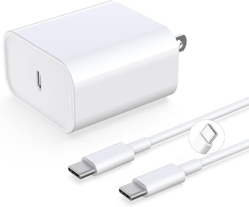 Image of iPad Fast Charger,iPad Pro Charger Fast Charging USB C Wall Chargers Block Plug & Type C USB C to C Cable Cord for iPad Pro 13 /12.9 /11 inch,iPad Air 13 /11inch 5th /4th,iPad mini 6 /A17 Pro,iPad 10 /A16