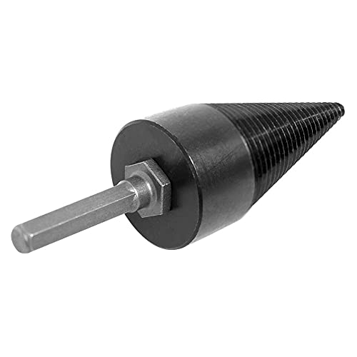 Woodeze Firewood Drill Bit - 42 MM Auger Style, Carbon Steel Auger Style Bit for Impact and Non-Impact Drills - Spiral Design, Effortless Kindling Creation - Ideal for Camping & Indoor Use