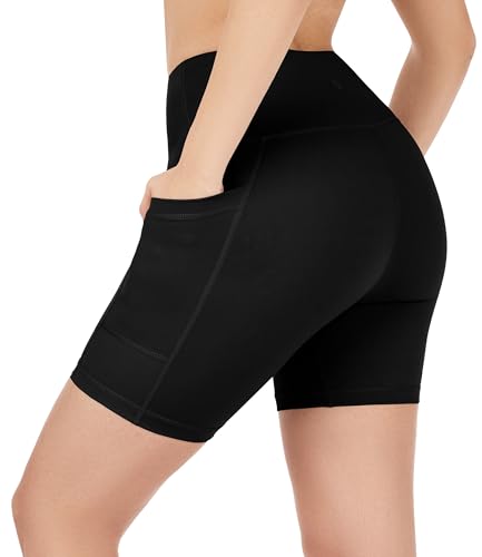 Nirlon NirLUX Yoga Shorts for Women - Soft Womens Workout Leggings for Gym & Yoga - Womens Biker Shorts with Pockets