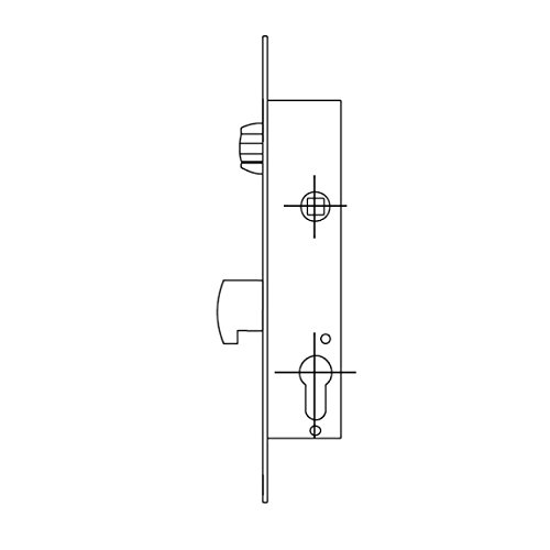 Tesa Assa Abloy - Lock with Metallic Profiles, 2246203AI, With Shield, Entrada 20 mm - Image 3