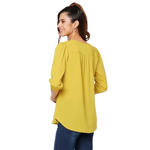 Image of GO-4 IT Women's Top with Cutwork Embroidery in Neck