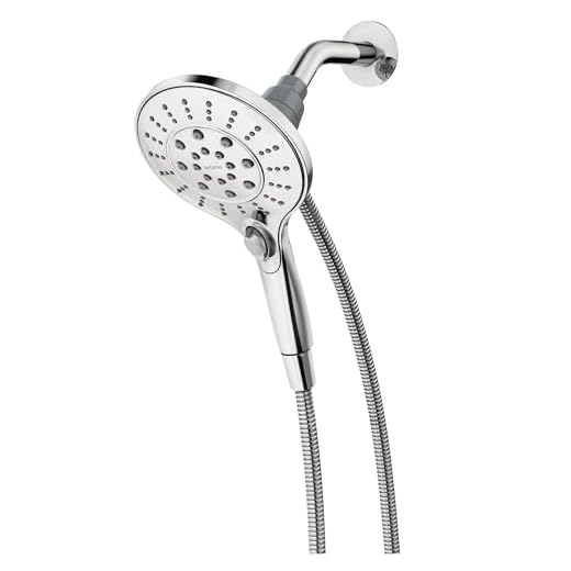Moen 26112 Engage Magnetix Six-Function 5.5-Inch Handheld Showerhead with Magnetic Docking System, Chrome