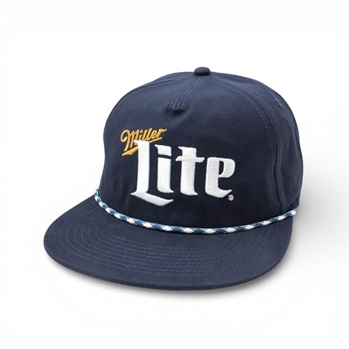 American Needle Miller Lite Beer Snapback Baseball Dad Hat Navy Coachella Collection
