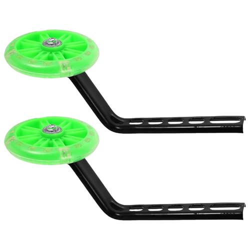 Ruedas de Entrenamiento Zerodeko para Bicicleta, Estabilizadores Verdes Resistentes al Desgaste, 1 Par, Accesorios para Bicicletas y Entrenamiento del Equilibrio miniatura 1