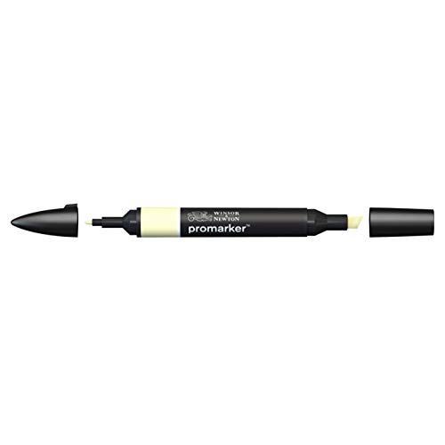 Image of Winsor & Newton Promarker, Alcohol Based Markers, Buttercup (Y417), Double Tipped Drawing Marker Set for Artists, Graphic Designers, Illustrators - Chisel & Fine Twin Tip, Streak Free Coverage