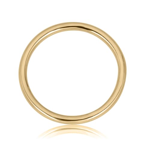Avora R9159-S1-10K Yellow Gold Plain Band Stackable Ring thumb #1