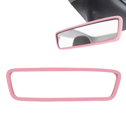DHWEKU 1 Pièces Housse de Rétroviseur, Accessoire Voiture Intérieur, Protection Rétroviseur en Silicone, Cadre de Miroir de Voiture, Accessoires Voiture...