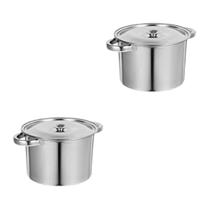Partykindom 2 Stück Edelstahl Simmertopf Set