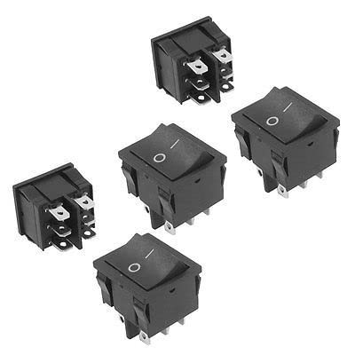 Interrupteur DPDT 6 Broches AC 250V/6A Boîtier Isolant Haute Performance Électrique