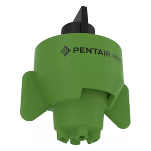 PENTAIR HYPRO ESI Six Stream Ceramic Spray Nozzle Tip with Fast Cap Lock, Wear Resistant Orifice, Even Fertilizer Distribution, Low Pressure Design, PWM Compatible, Yellow Green (FC-ESI-11015)