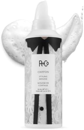 R+Co CHIFFON Styling Mousse – 3 Pack, Lightweight Hair Foam, Adds Volume & Texture, All Hair Types