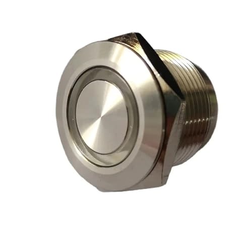 Pulsador momentaneo con anillo led blanco para cuadros electricos de 24V 4