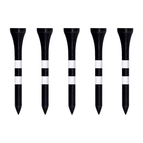 Zivisk Wooden Golf Tees 2-1/8" 100 Count 54mm Black