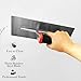 WYXDSDEV Drywall Flat Trowel 4pcs Set, Carbon Steel Finishing Masonry Trowel Set, Soft Handle, Plastering Trowel for Sheetrock Wallboard Plasterboard