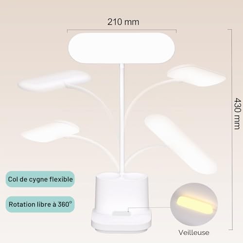 Lampe de bureau pour enfants idéale pour les devoirs et les loisirs - 6