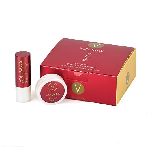 VOLUMAX TRIACTIVE - Tratamiento Antiedad Voluminizador Labios, Balsamo Labial Nocturno + Stick Diurno, Antiarrugas, Regenerador e Hidratante