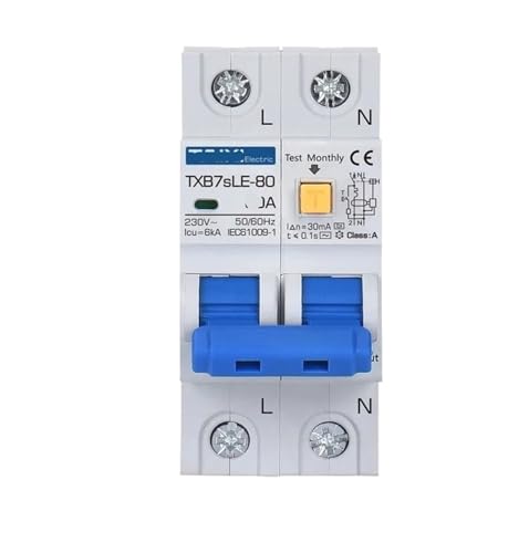 Disjoncteur courant résiduel Type A 110V interrupteur fuite terre 10A