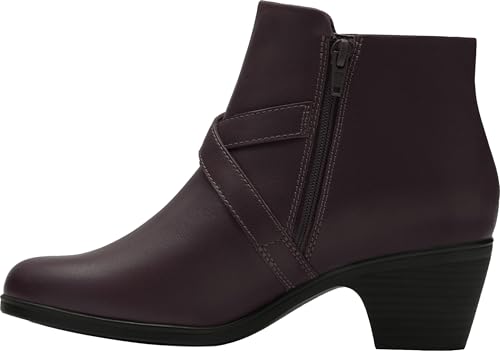 Clarks Women's Emily2 Henley Ankle Boots, Chocolate Leather, 9 - image 4