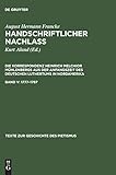august hermann francke schule gießen  August Hermann Francke: Handschriftlicher Nachlass. Die Korrespondenz Heinrich Melchior Mühlenbergs aus der Anfangszeit des deutschen Luthertums in ... zur Geschichte des Pietismus, III/6, Band 6)